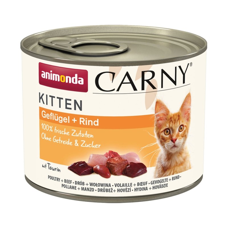 animonda Carny Kitten Geflügel und  Rind 12x200g