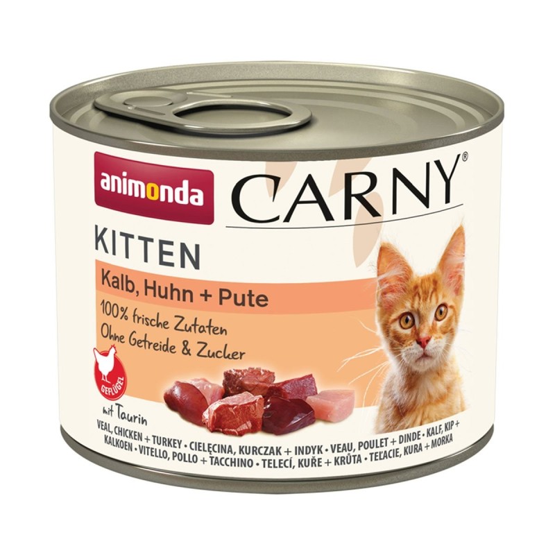 animonda Carny Kitten Kalb, Huhn und  Pute 12x200g