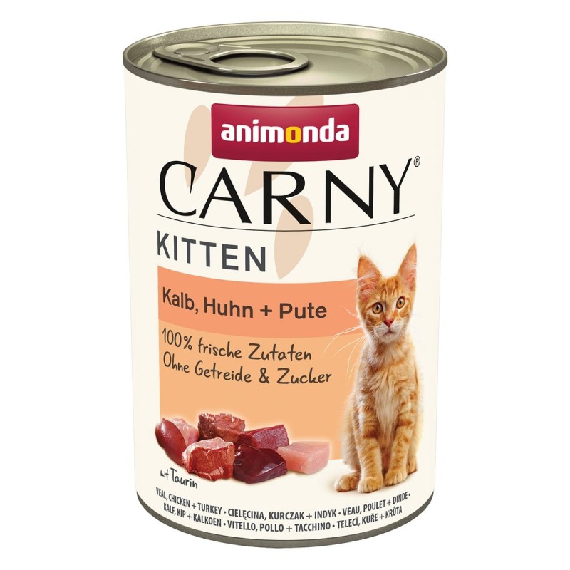 animonda Carny Kitten Kalb, Huhn und  Pute 12x400g