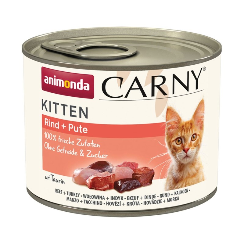 animonda Carny Kitten Rind und  Pute 24x200g