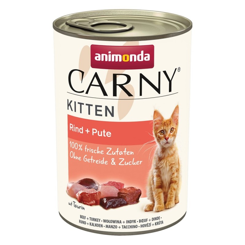 animonda Carny Kitten Rind und  Pute 24x400g