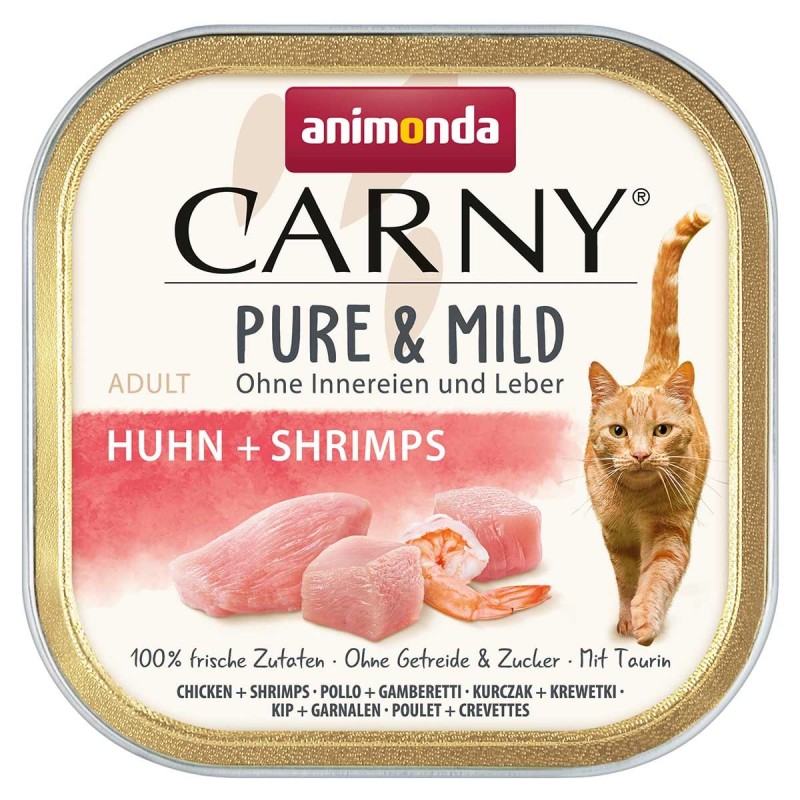 animonda Carny Pure / Mild Adult Huhn und  Shrimps 32x100g