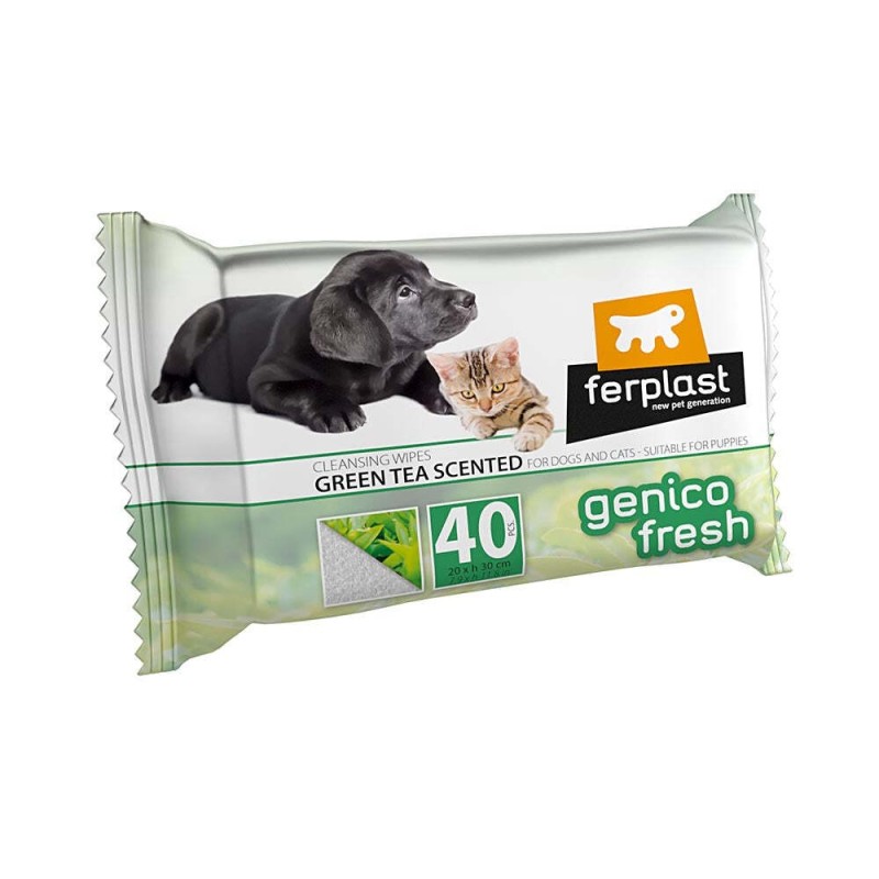 Reinigungstücher für Hund und Katze tea Ferplast Genico Fresh (x40)