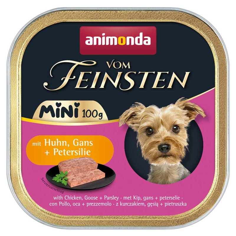 animonda vom Feinsten Mini Huhn, Gans und  Petersilie 32x100g