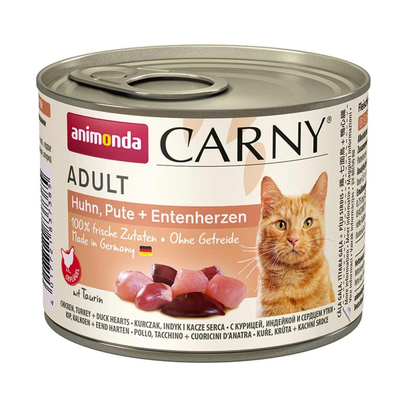 animonda Carny Adt Huhn, Pute und Entenherz 6x200g