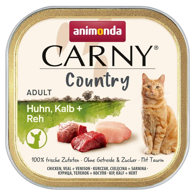 animonda Carny Adult Country Huhn, Kalb und  Reh 32x100g