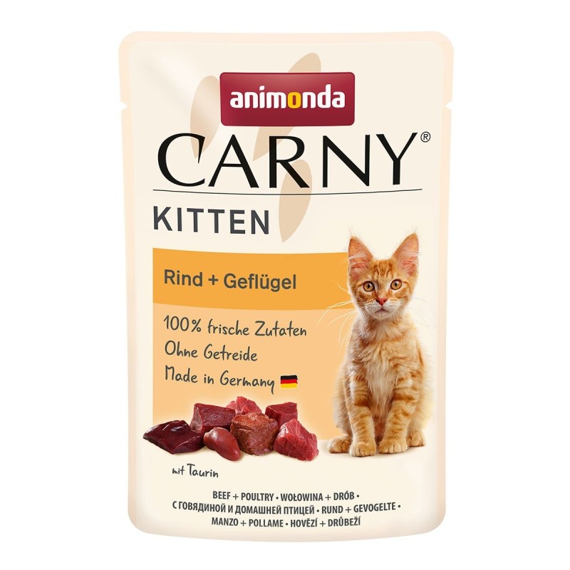 animonda Carny Kitten Rind und  Geflügel 12x85g