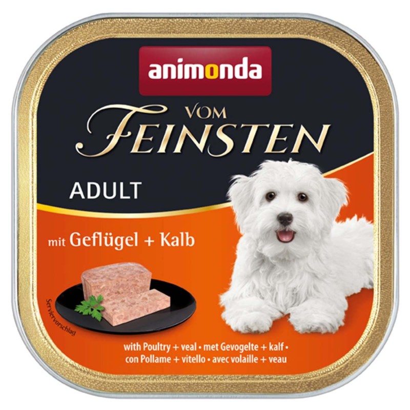 animonda vom Feinsten Adult Geflügel und Kalb 22x150g