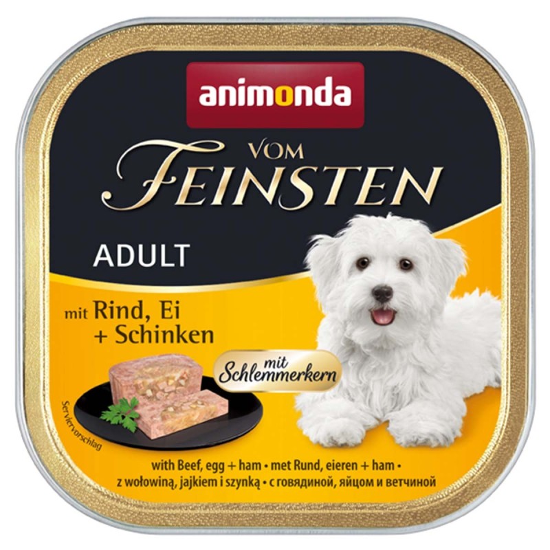 animonda vom Feinsten Schlemmerkern Rind, Ei und Schinken 22x150g