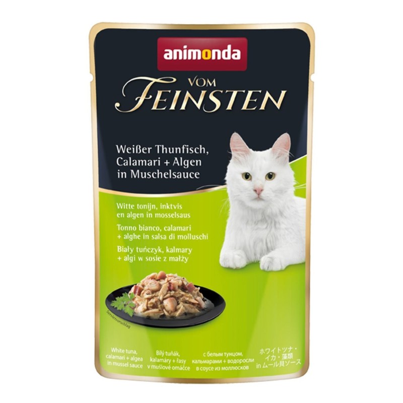 animonda vom Feinsten Thunfisch, Calamari und Alge Muschelsauce 18x50g