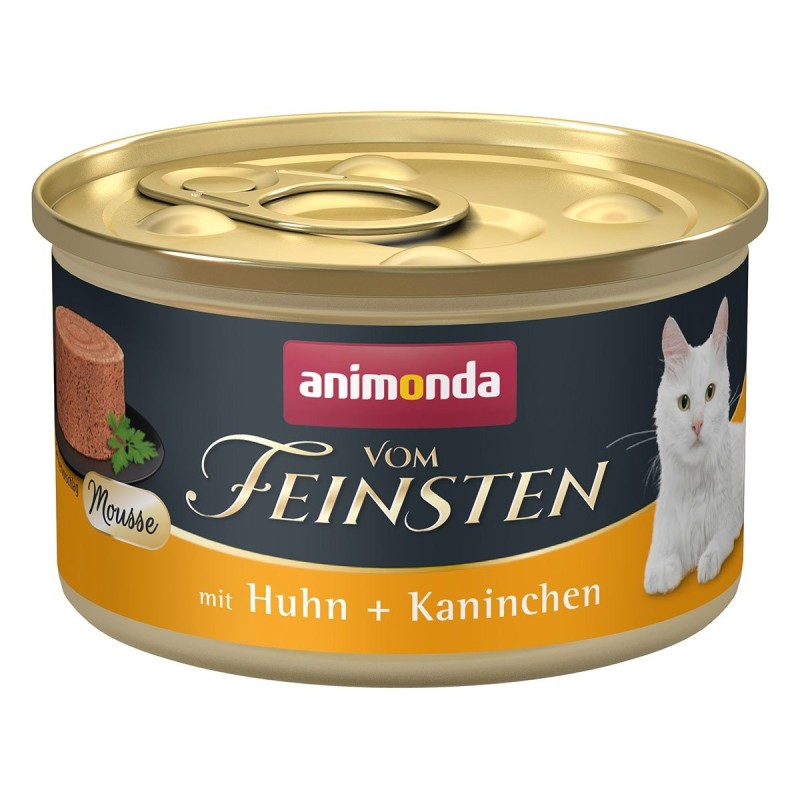 animonda vom Feinsten Mousse mit Huhn und  Kaninchen 12x85g