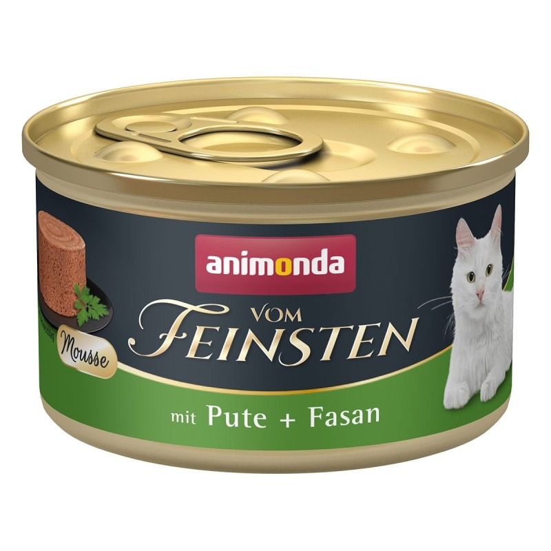 animonda vom Feinsten Mousse mit Pute und  Fasan 12x85g