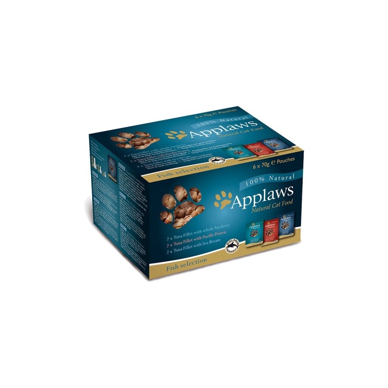 Applaws Cat PB Mix Pack Fisch 12x70g