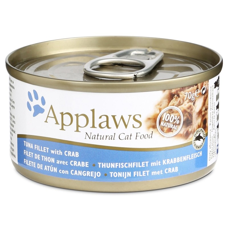 Applaws Cat Thunfischfilet / Krabbenfleisch 24x70g