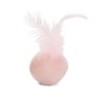 Beeztees Kitten Plüsch Ball mit Feder Pink