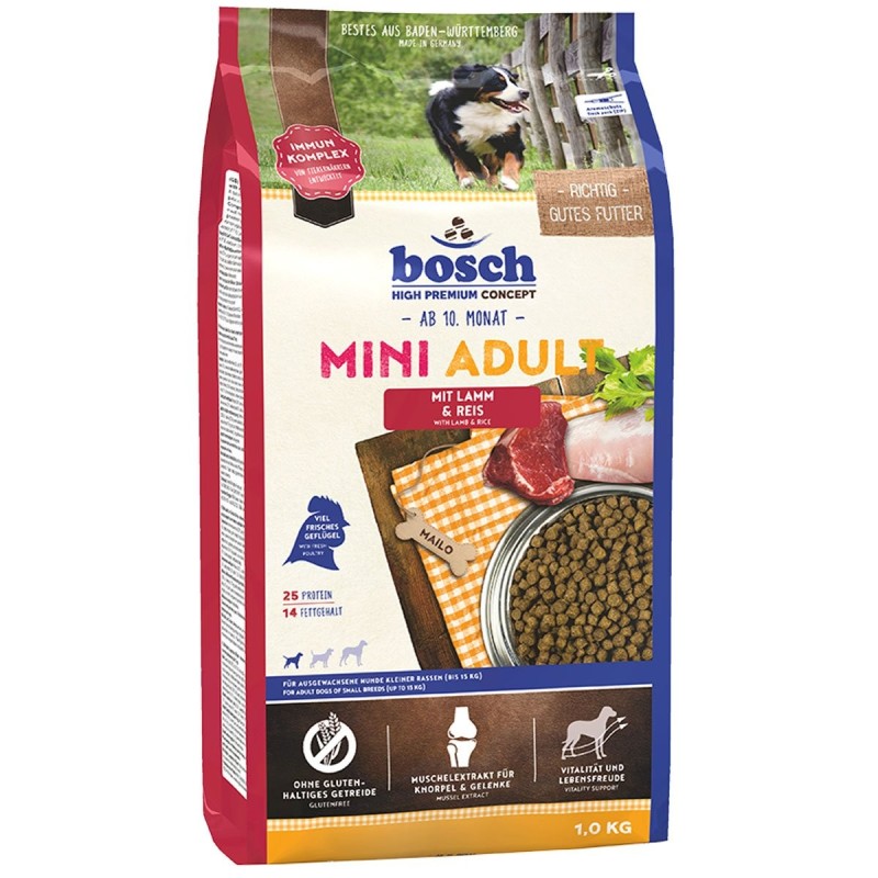 Bosch Hundefutter Mini Adult Lamm / Reis 2x15kg