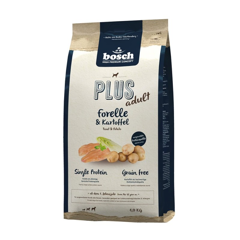 Bosch PLUS Hunde-Trockenfutter Forelle / Kartoffel 2x12,5kg