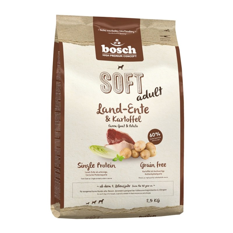 Bosch SOFT Hunde-Trockenfutter Land-Ente / Kartoffel 2,5kg