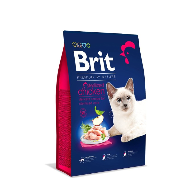 Brit Premium by Nature sterilized Cat Chicken 8kg