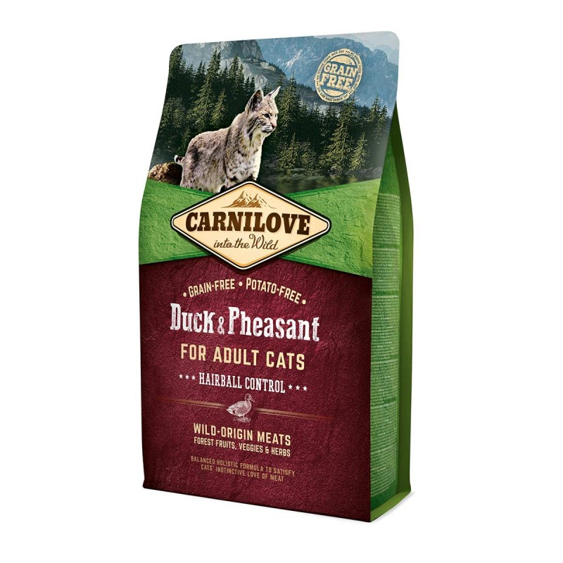 Carnilove Cat Adult - Duck / Pheasant / Hairball Control 2kg