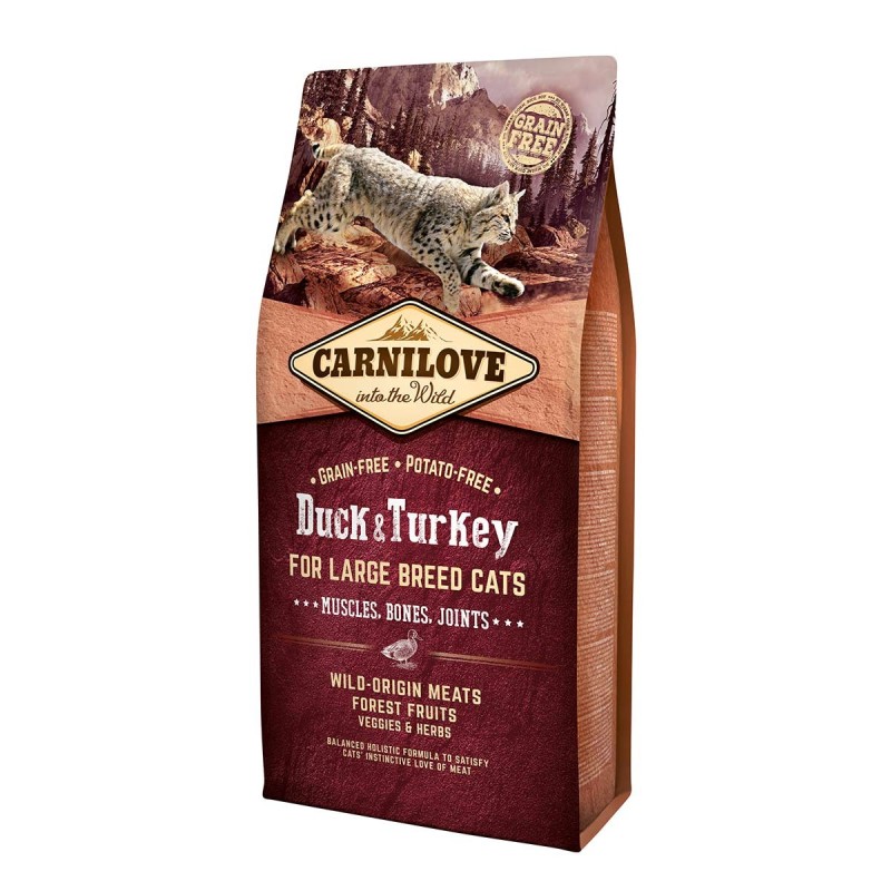 Carnilove Cat Adult Large Breed - Duck / Turkey 6kg