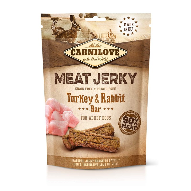 Carnilove Dog - Meat Jerky - Turkey / Rabbit Bar 100g