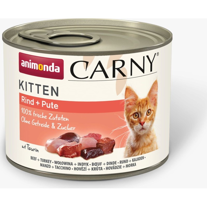 Animonda Carny Kitten Dose 200g - Rind und Pute