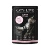 Cat's Love Nassfutter Junior Huhn mit Algenkalk / Distelöl 12x85g