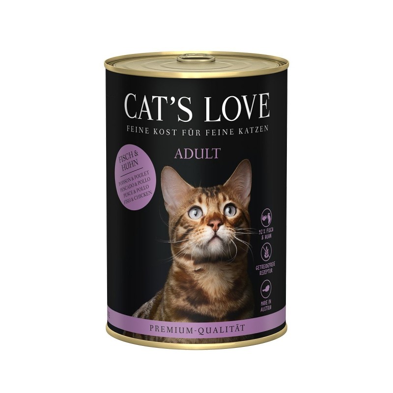 Cat´s Love Fisch / Huhn Pur 6x400g