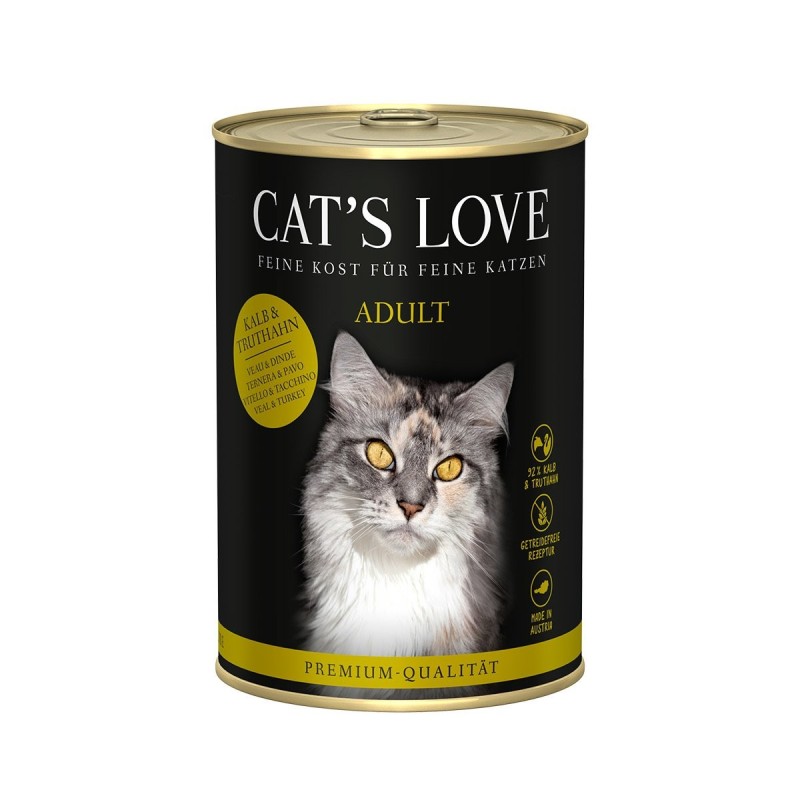 Cat´s Love Kalb / Truthahn Pur 6x400g