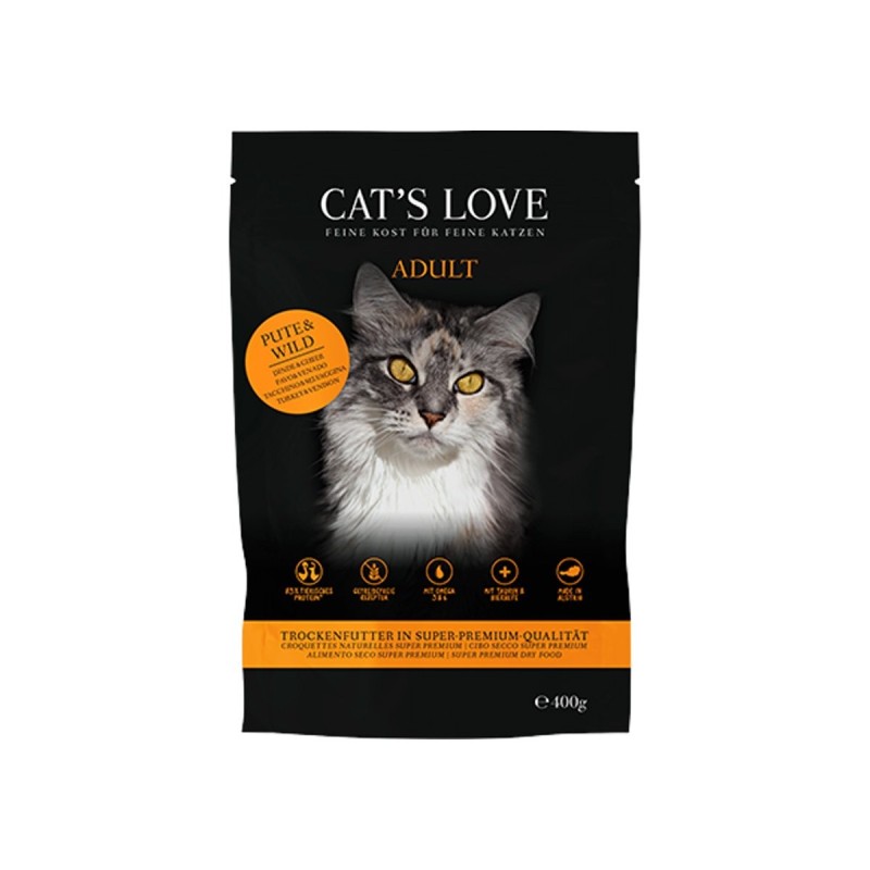 CAT'S LOVE Trocken Adult Pute / Wild 400g