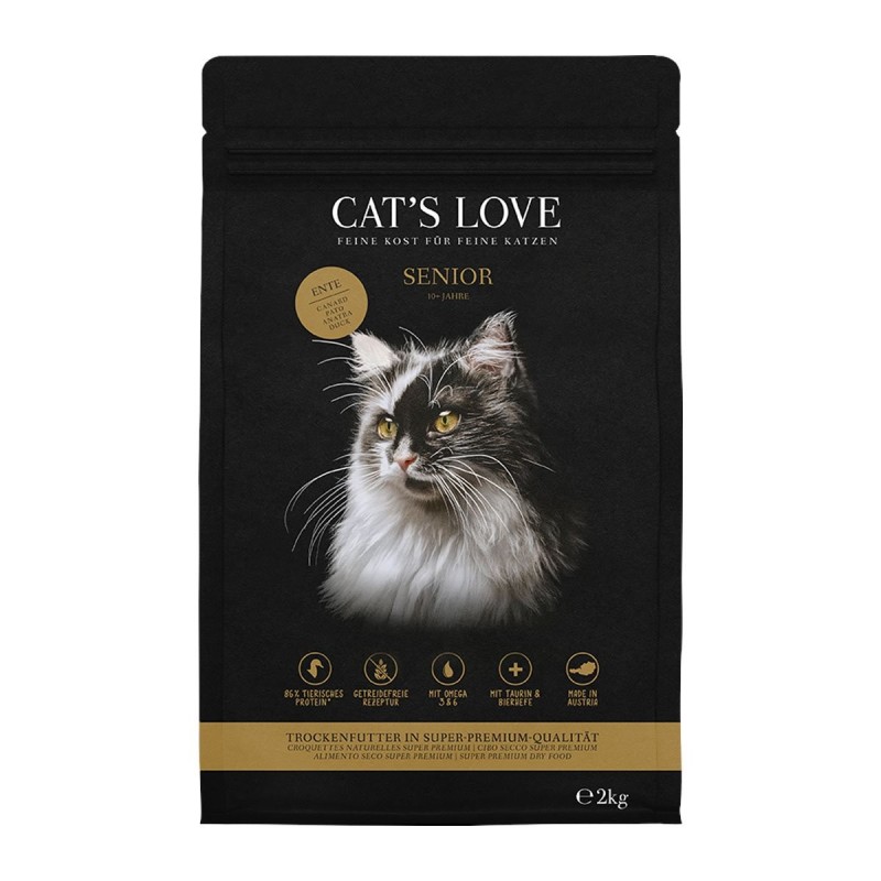 CAT'S LOVE Trocken Senior Ente 2kg