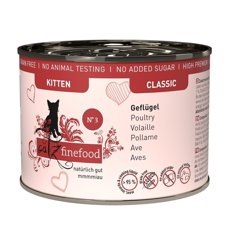 catz finefood Kitten No. 3 Geflügel 6x200g