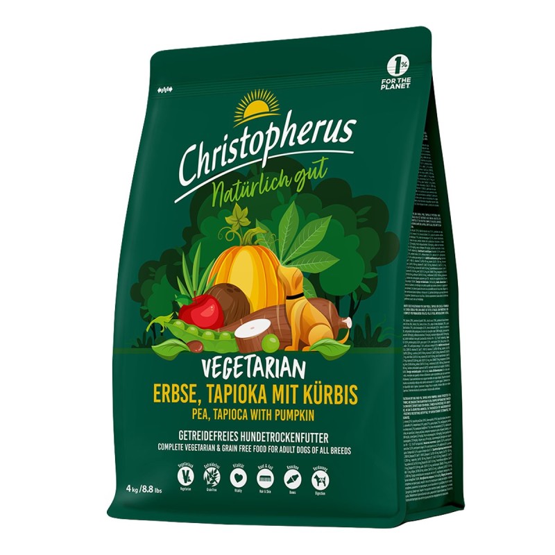 Christopherus Vegetarian - Erbse, Tapioka mit Kürbis 4kg