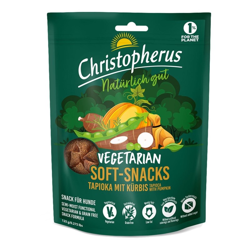 Christopherus Vegetarian - Soft Snack - Tapioka mit Kürbis 125g