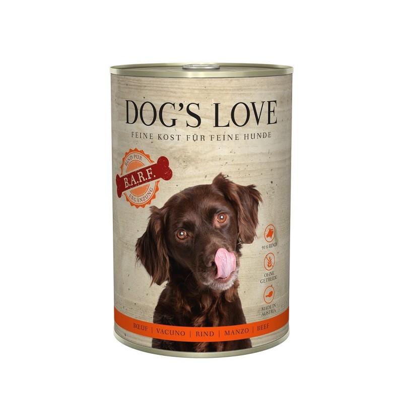 Dog's Love B.A.R.F. Rind Pur 400g