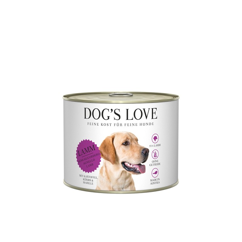 Dog's Love Classic Lamm mit Kartoffel, Kürbis und Marille 6x200g