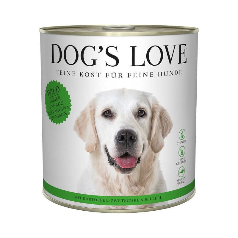 Dog's Love Classic Wild mit Kartoffel, Zwetschge und Sellerie 6x800g