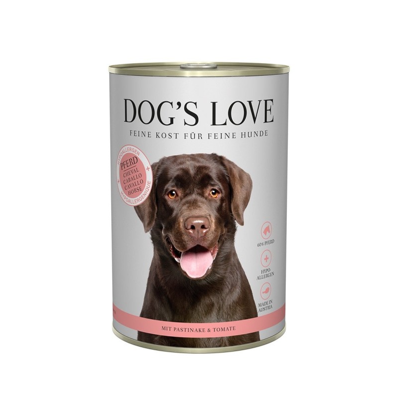 Dog's Love Hypoallergen Pferd mit Pastinaken und Tomaten 6x400g