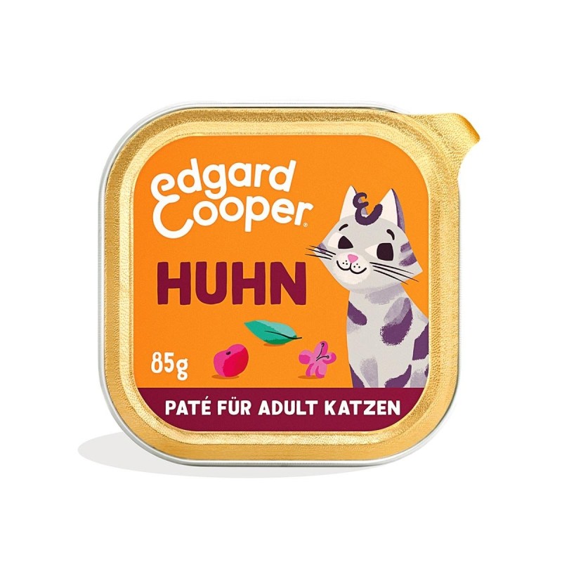 Edgard / Cooper Katze Paté Adult Freilaufhuhn 8x85g