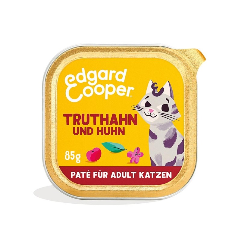 Edgard / Cooper Paté Truthahn und Freilaufhuhn 16x85g