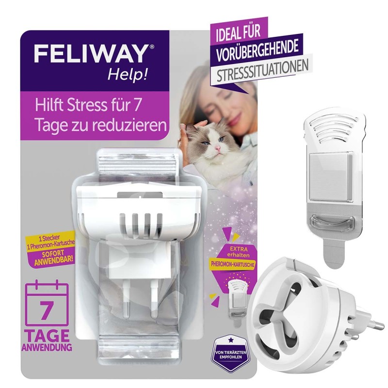 FELIWAY Help! Start-Set, Verdampfer und  1 Kartusche für 7 Tage