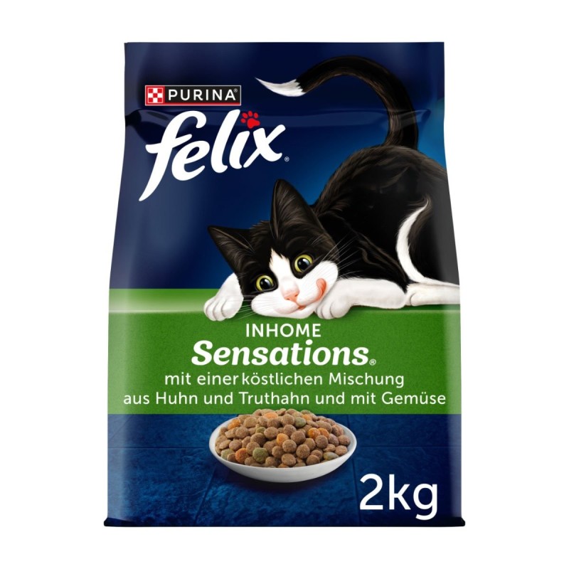 FELIX Inhome Sensations für Hauskatzen Huhn / Gemüse 2kg