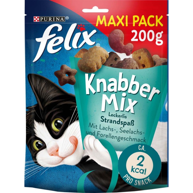 FELIX KnabberMix Strandspaß Katzensnack bunter Mix 200g