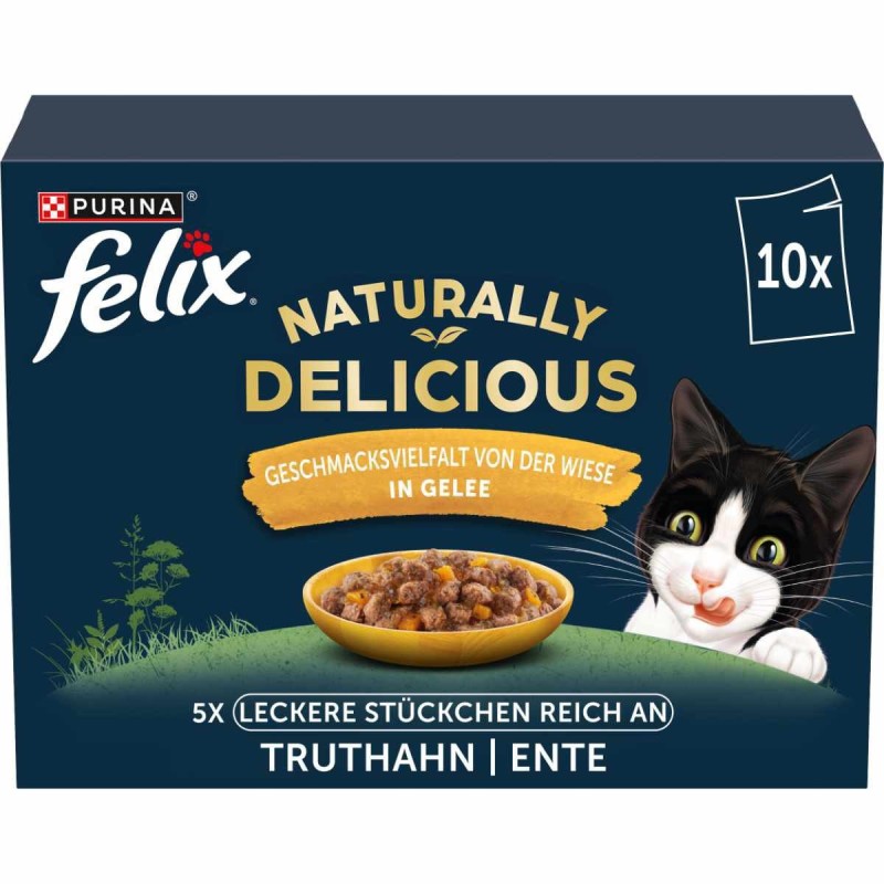 FELIX Naturally Delicious Vielfalt v.d. Wiese 10x80g