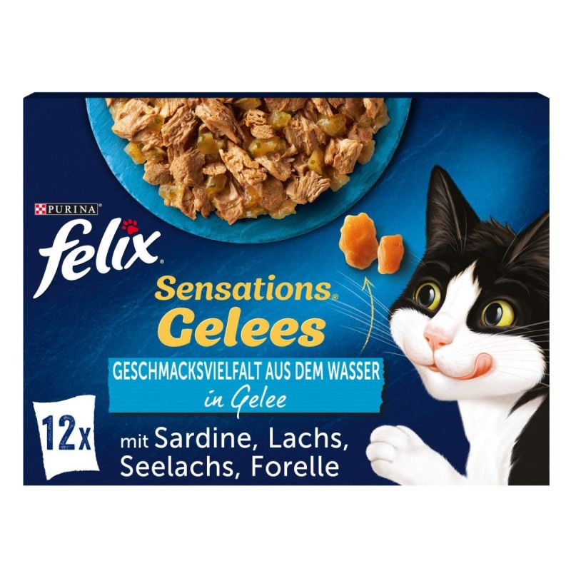 FELIX Sensations Gelees Geschmacksvielfalt aus dem Wasser 12x85g