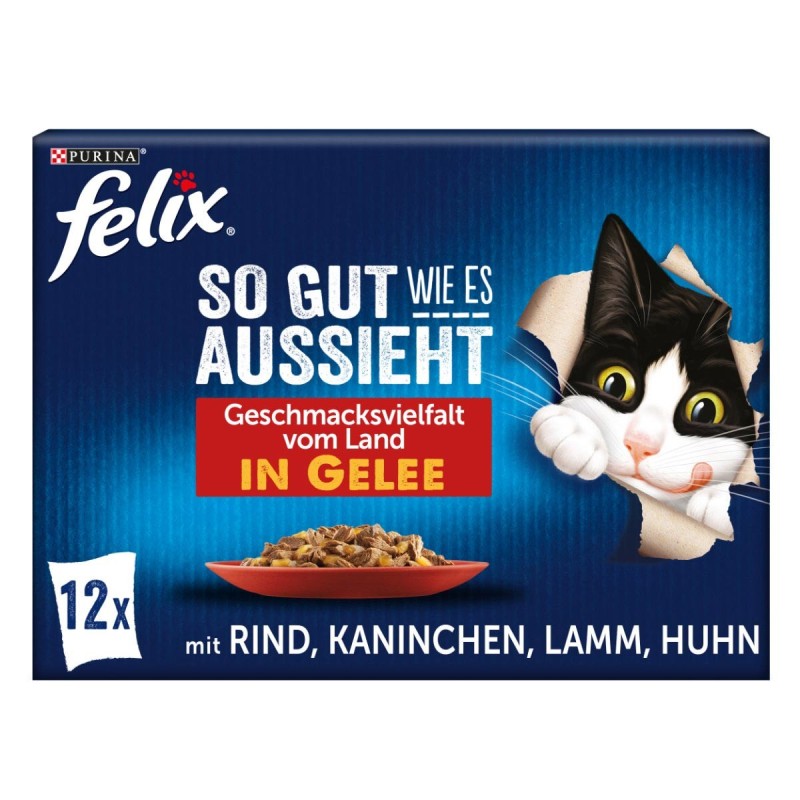 FELIX So gut wie es aussieht in Gelee Geschmacksvielfalt vom Land 12x85g