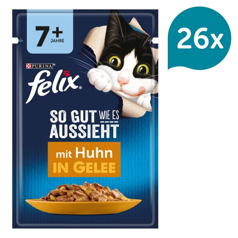 FELIX So gut wie es aussieht in Gelee Senior mit Huhn 26x85g