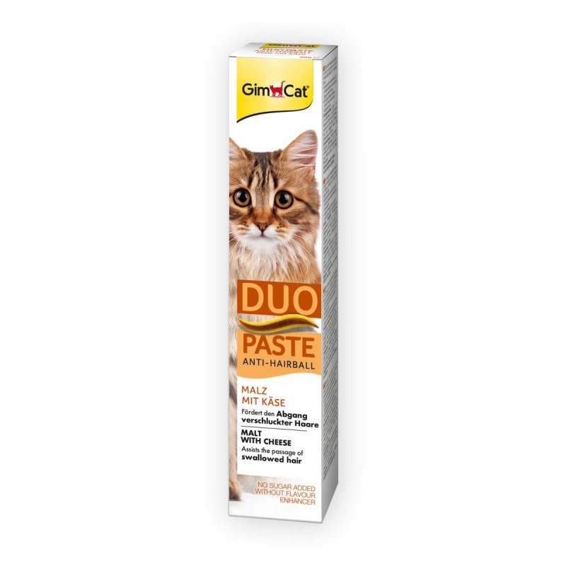 GimCat DUO Paste Anti-Hairball Malz mit Käse 50g