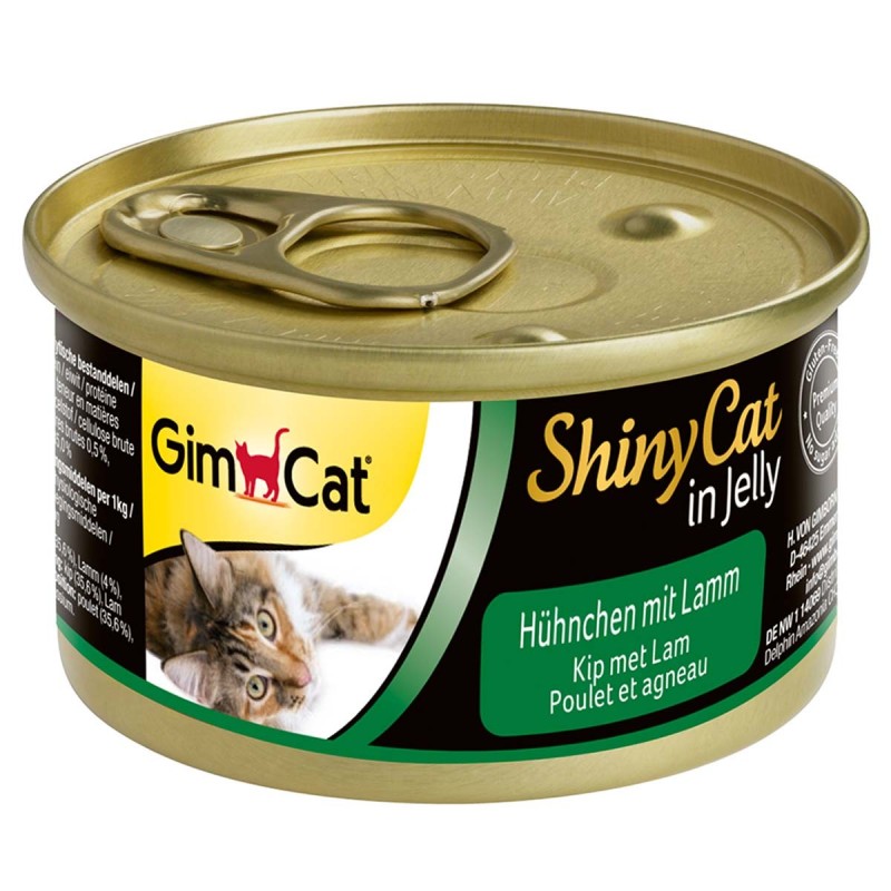 GimCat ShinyCat Hühnchen / Lamm 24x70g